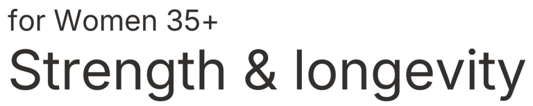 Strength & Longevity for Women 35+ logo