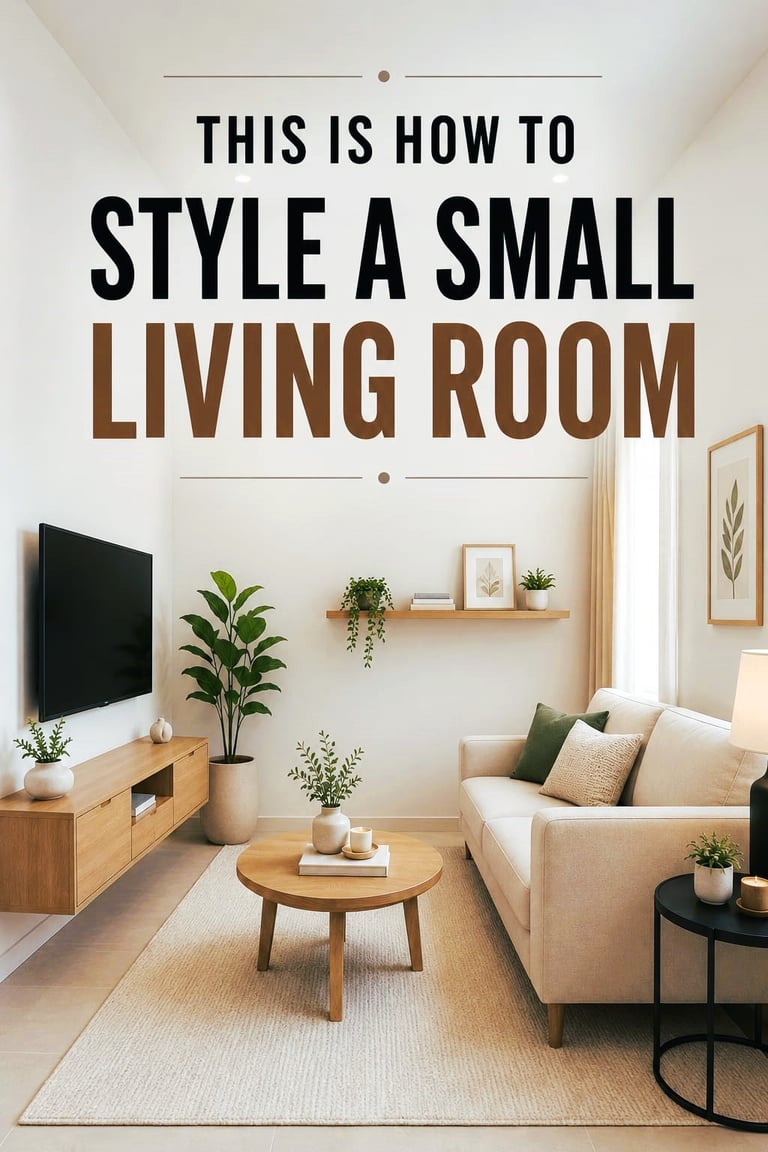 Minimalist living room with beige sofa, and bouclé chair in a bright Japandi interior.