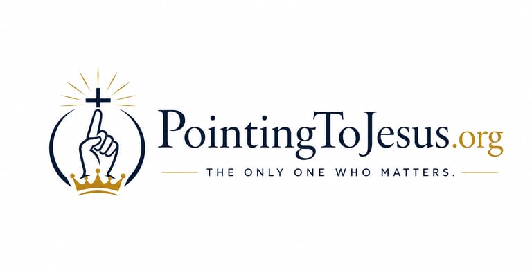 PointingToJesus.org a public ministry of CrownLife International 501(c)(3) logo