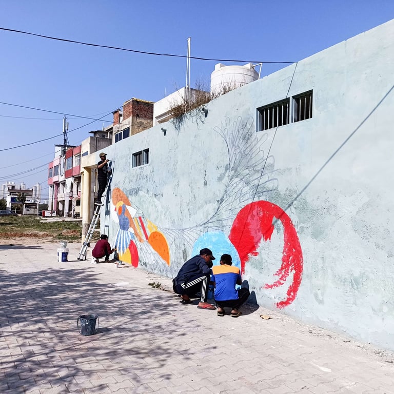 Wall Painting at Gurugram