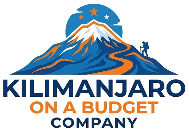 Kilimanjaro On A Budget Company, Kilimanjaro budget climbs in Moshi town Tanzania. logo