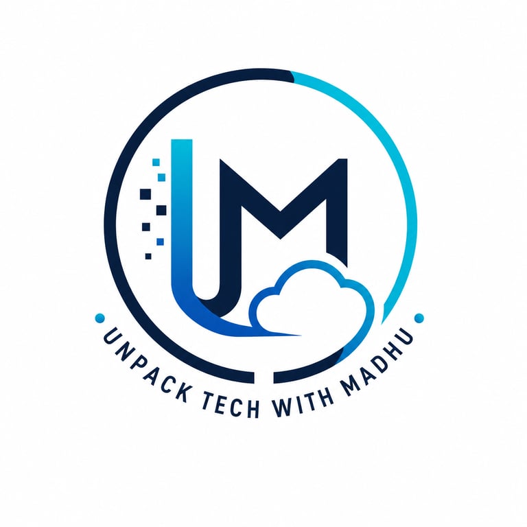 UnpackTechWithMadhu logo