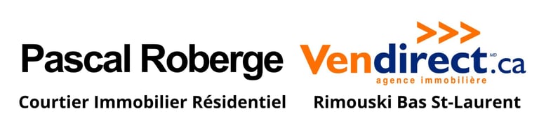 Pascal Roberge Courtier Immobilier Residentiel vendirect rimouski bas st laurent gaspesie acheter vendre propriete terrain maison plex condo logo