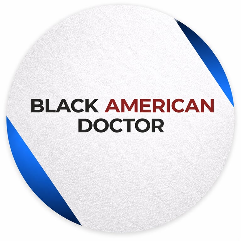 Black American Doctor logo