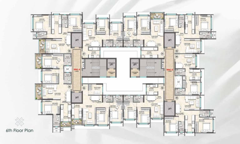 FLOOR PLANS EMPIRE GREENS DAHISAR EAST, EMPIRE GREENS SV ROAD, DAHISAR EAST