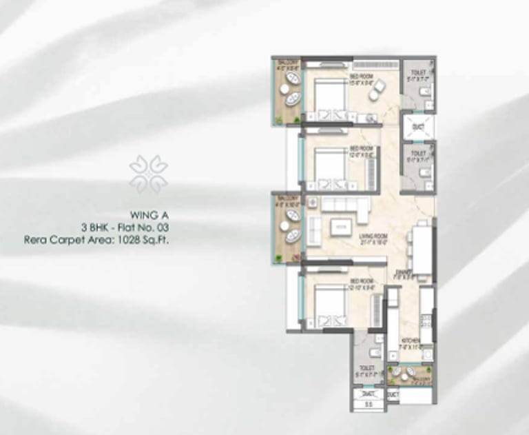 FLOOR PLANS EMPIRE GREENS DAHISAR EAST, EMPIRE GREENS SV ROAD, DAHISAR EAST