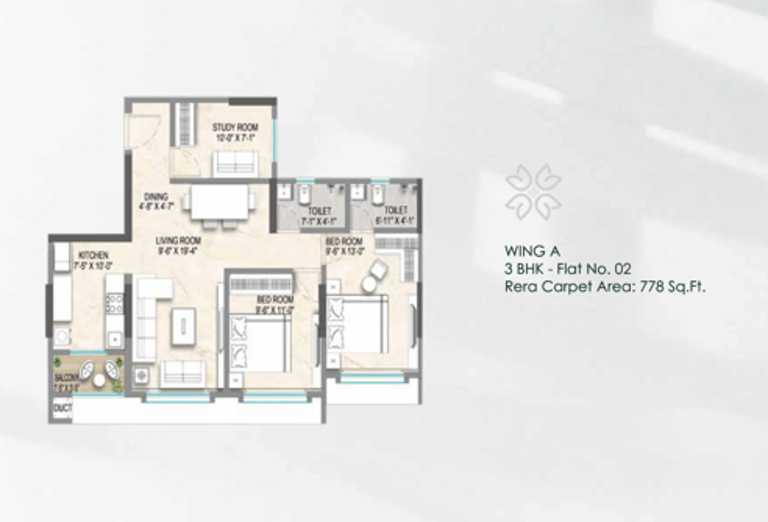FLOOR PLANS EMPIRE GREENS DAHISAR EAST, EMPIRE GREENS SV ROAD, DAHISAR EAST
