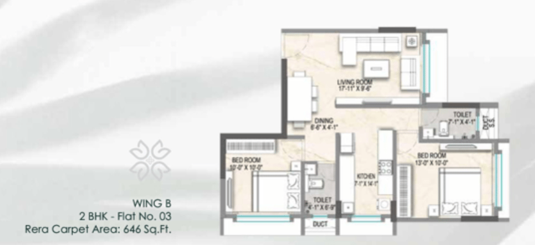 FLOOR PLANS EMPIRE GREENS DAHISAR EAST, EMPIRE GREENS SV ROAD, DAHISAR EAST