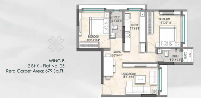 FLOOR PLANS EMPIRE GREENS DAHISAR EAST, EMPIRE GREENS SV ROAD, DAHISAR EAST