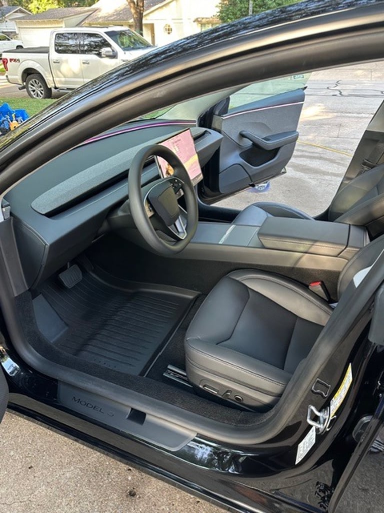 Freshly detailed interior on a Tesla!