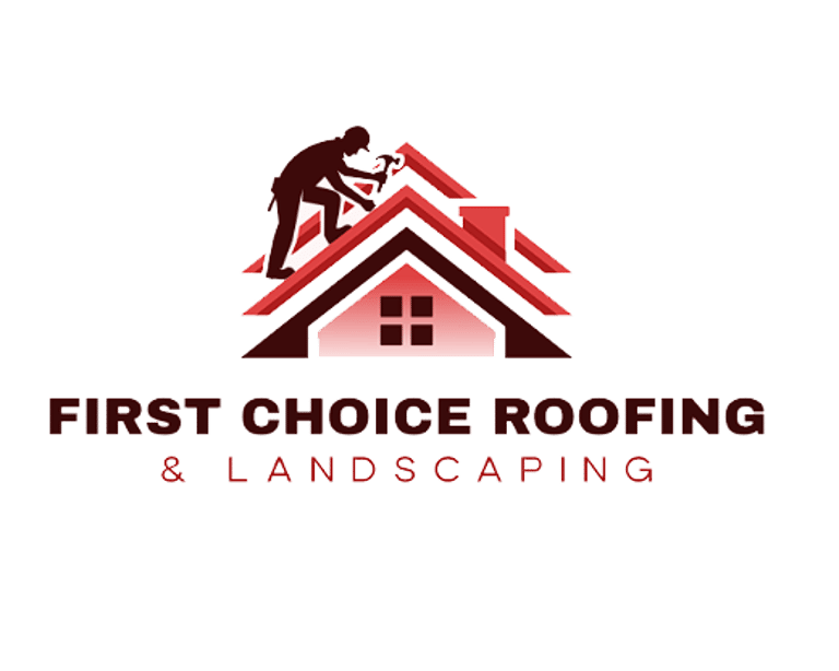 First choice roofing and landscaping logo