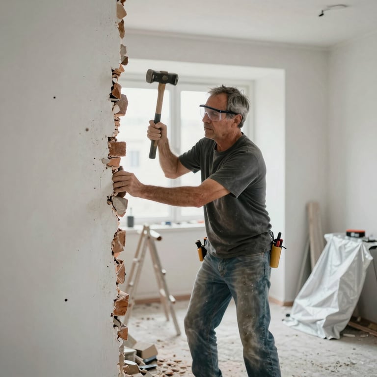 démolition mur