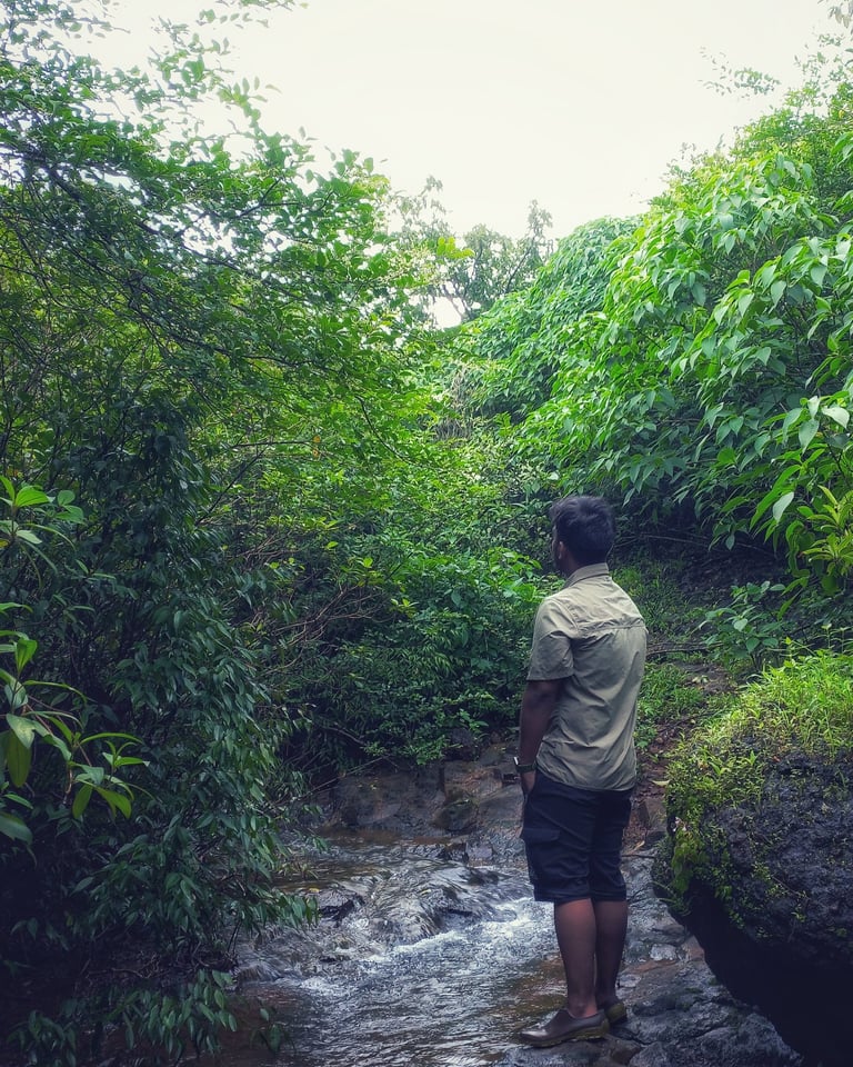 Mansab Sayyad wildlife researcher in the field