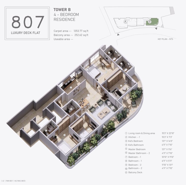 Floor Plans Avant Park West Vile Parle West, Avant Vile Parle, Park West Vile Parle