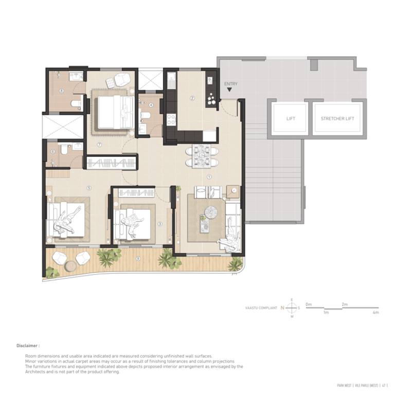 Floor Plans Avant Park West Vile Parle West, Avant Vile Parle, Park West Vile Parle