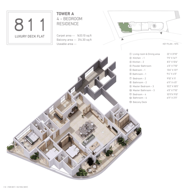 Floor Plans Avant Park West Vile Parle West, Avant Vile Parle, Park West Vile Parle