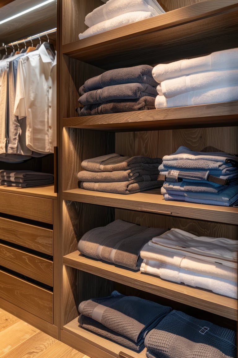 Menuiserie intérieure et dressing sur mesure d'un appartement au 77