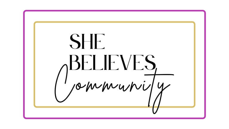 She Believes Community logo