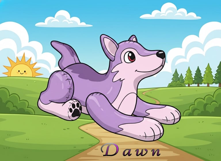 Pink Puffy Paws Timberwolf