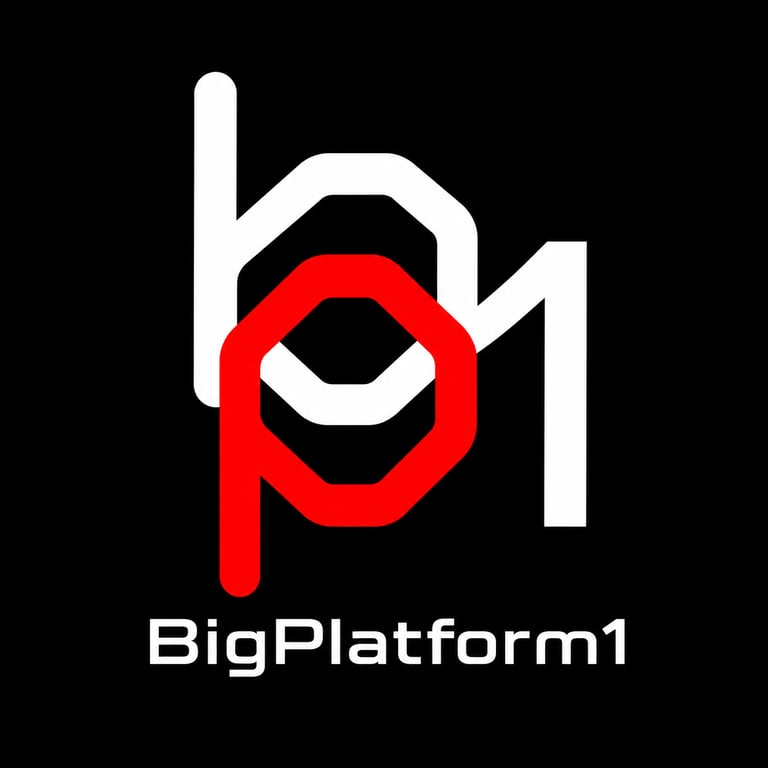 bigplatform1. events,fitness,fashion models ,dance platform, edm music festival logo