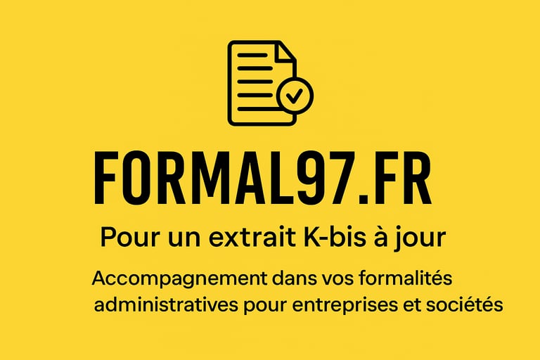 formalité kbis Guadeloupe FORMAL 97  logo