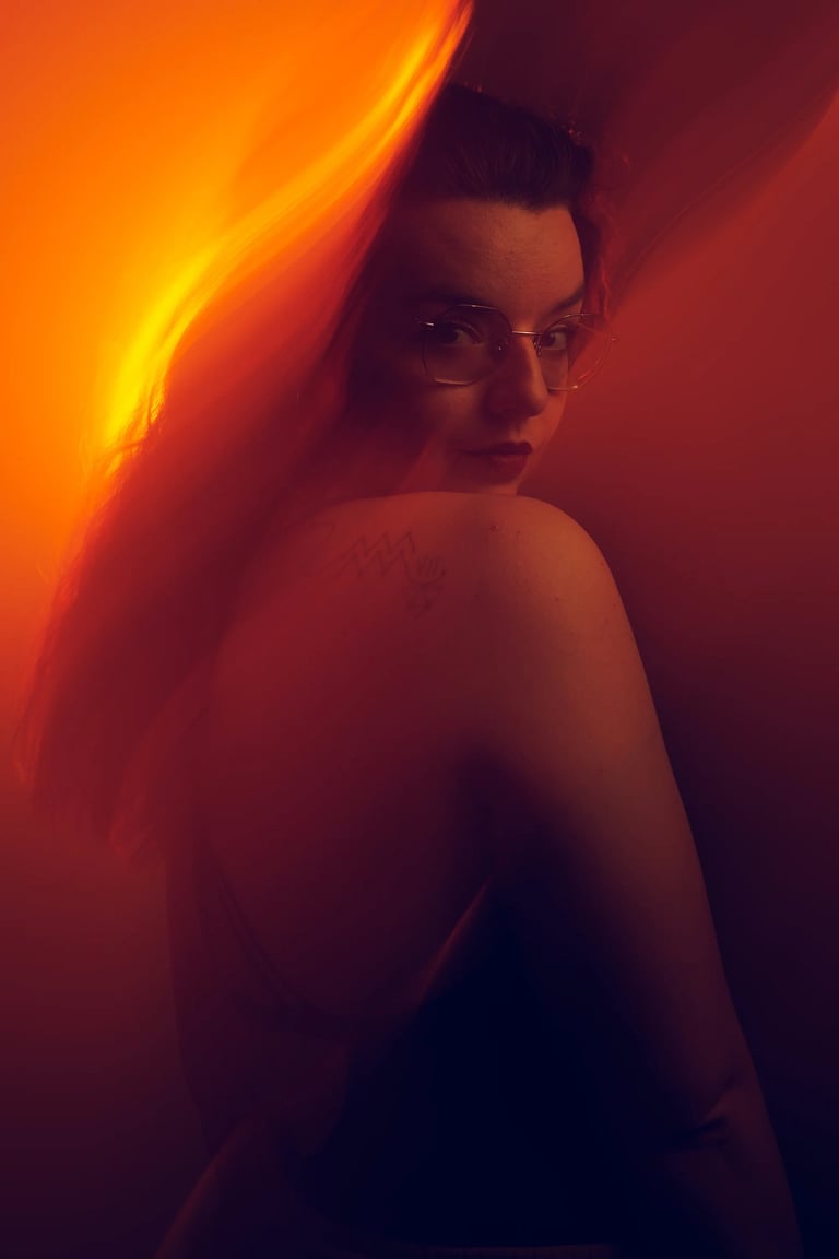 shutter drag en studio avec un photographe de mode Romain Daniel Inframe Photographie aux Sables-d’Olonne, Nantes et  Vendée