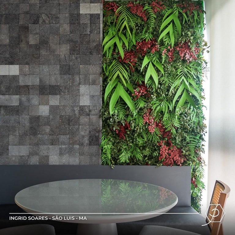 Black lava stone tile