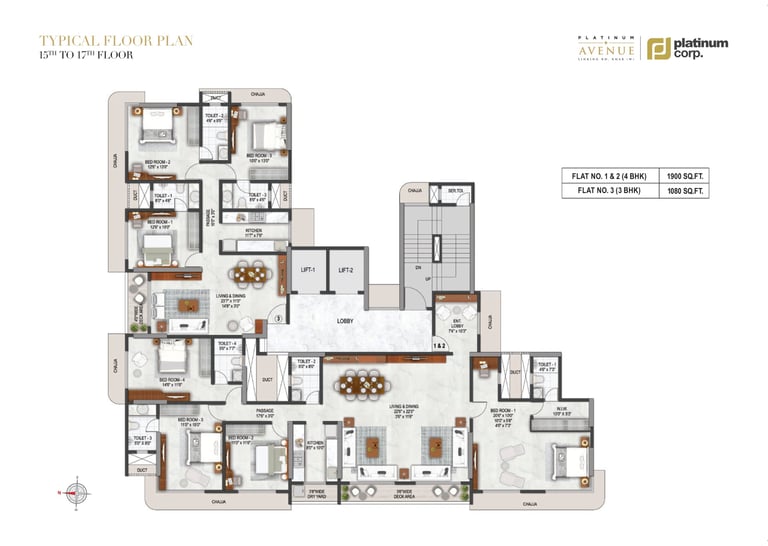 FLOOR PLANS PLATINUM AVENUE KHAR WEST, PLATINUM AVENUE LINKING ROAD KHAR WEST