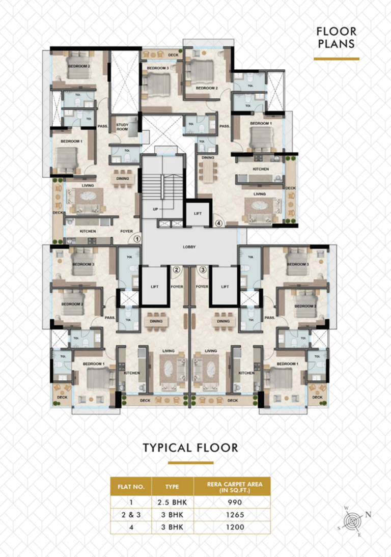 FLOOR PLAN PLATINUM SOLITAIRE, SV ROAD, IRLA, VILE PARLE WEST