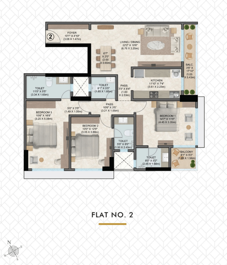 FLOOR PLAN PLATINUM SOLITAIRE, SV ROAD, IRLA, VILE PARLE WEST