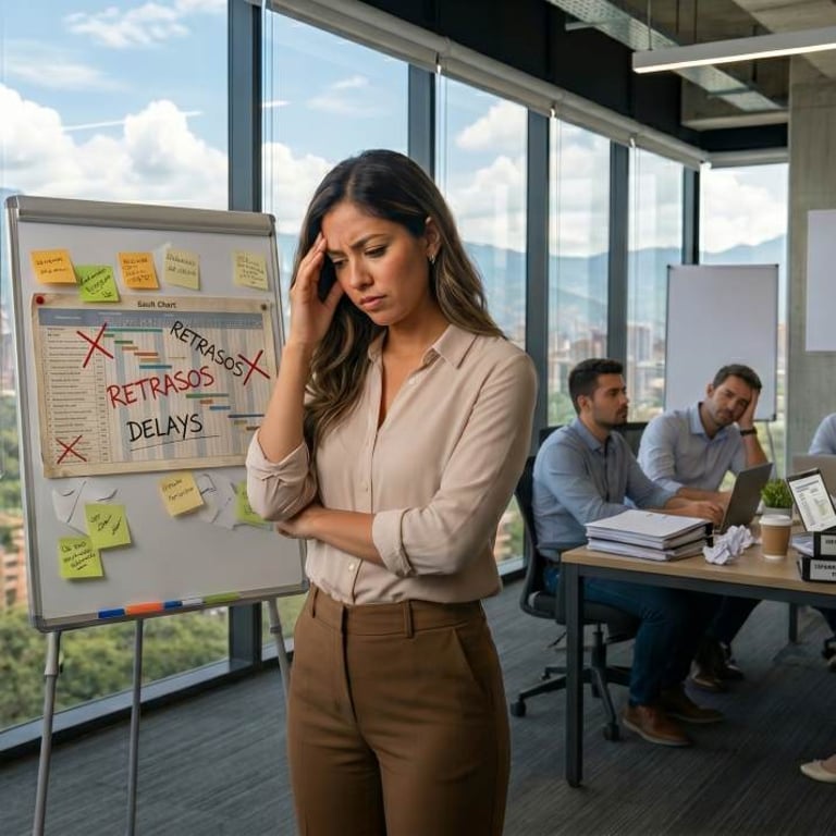 Proyectos con Atrasos sin aplicar SCRUM