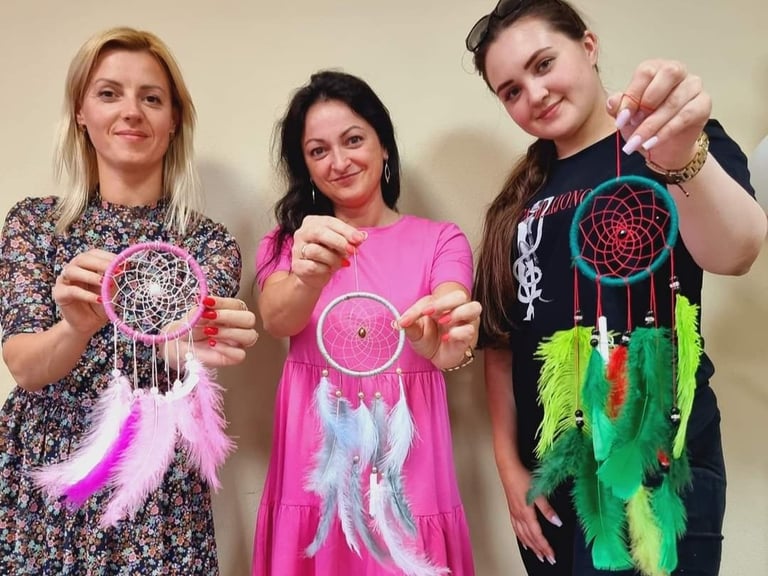 Vaikų bibliotekoje surengta sapnų gaudyklių edukacija – susikaupimo lavinimas ir saviraiška