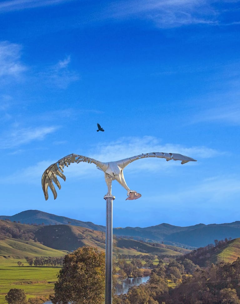 Mt Alfred eagle sculpture