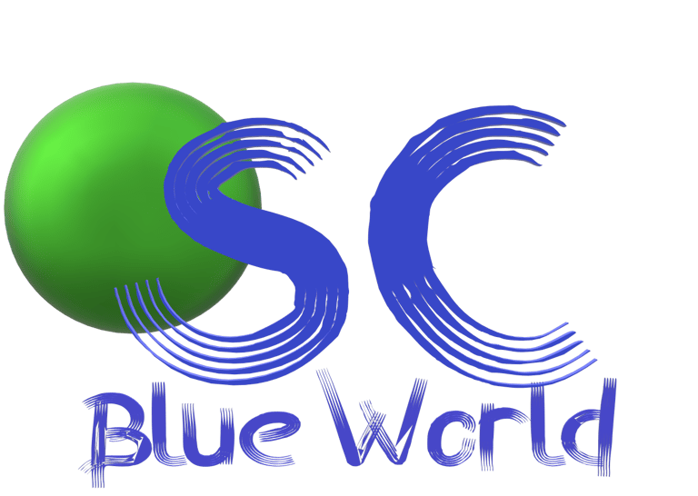 SC BLUE WOLRD logo