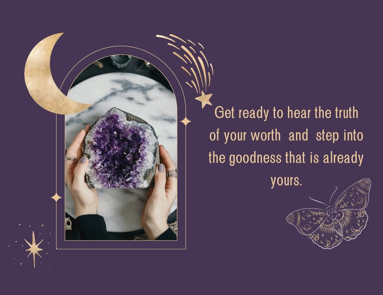 Personalized affirmation card keepsake given to guests