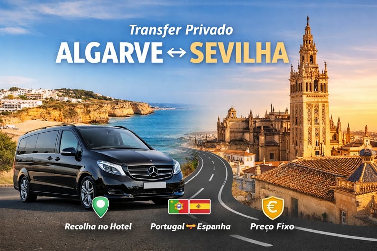 Door-to-door transport from the Algarve to Seville