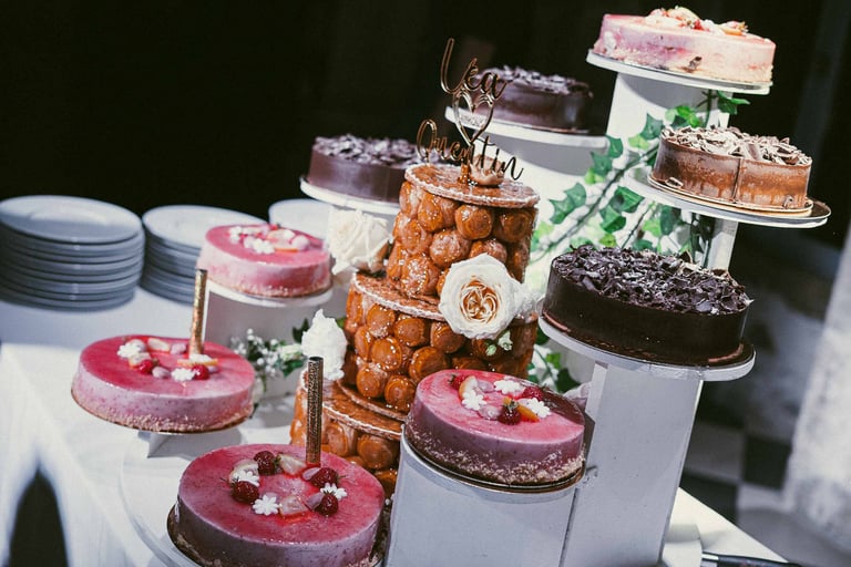 photo de mariage gateau