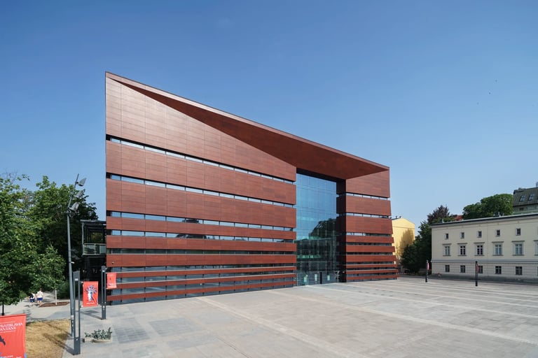 Architekturne zdjęcie Norodowy Forum Muzyki we Wrocławiu. Fotograf.Nieruchomosci.PL