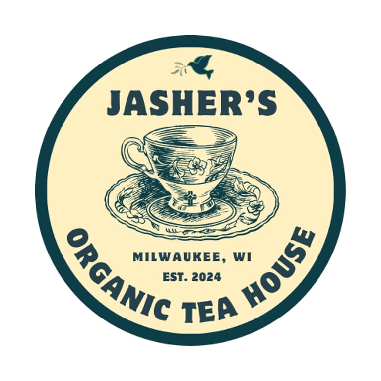 Jasher's Organic Tea House logo