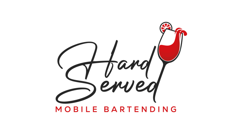 Hard served mobile bartending logo