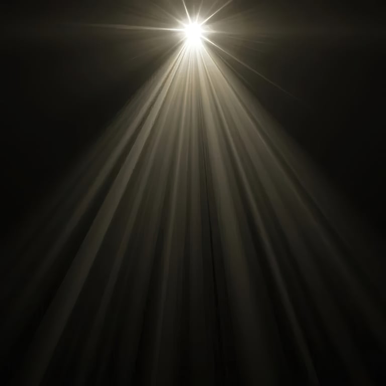 Light shining through darkness symbolising hope, spiritual guidance and emotional support