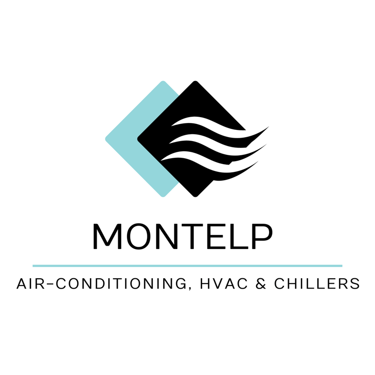 Chiller, HVAC and air conditioner engineer logo