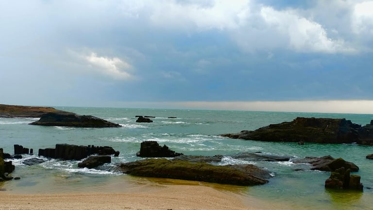 Sea views from St.Mary Island Malpe, Udupi