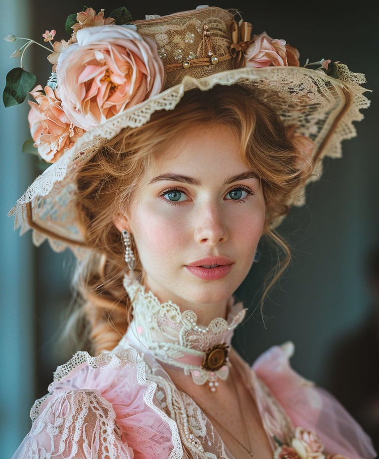 retrato mujer de época