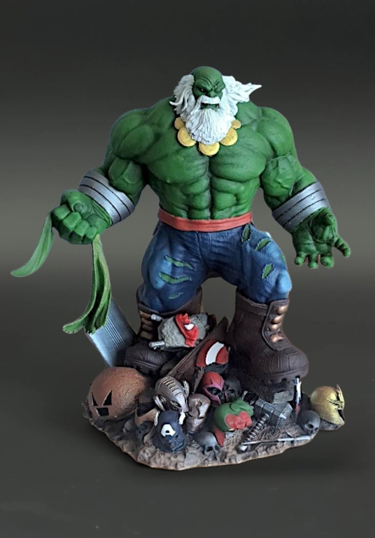 Diorama detallado del Maestro Hulk de 40cm 