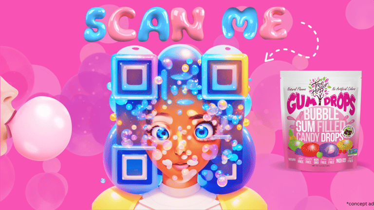 bubble gum qr code
