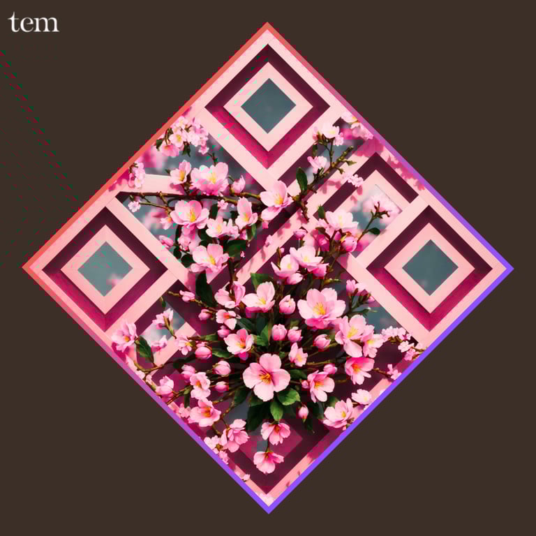 blossom flower qr code