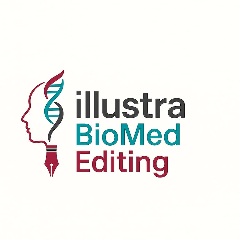 illustraBioMed Editing logo