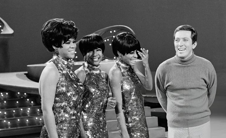 The Supremes en The Andy Williams Show, 1966. (Getty Images)