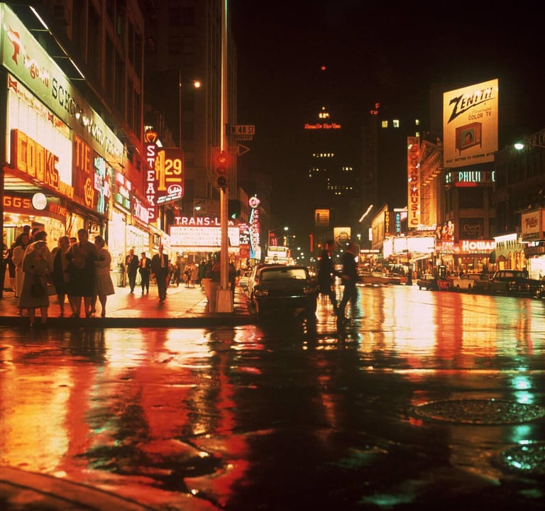 Times Square, New York, 1966. (Getty Images)